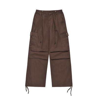 Mr Nearly Drawstring Folds Wide Cut Pants Korean Street Fashion Pants By Mr Nearly Shop Online at OH Vault