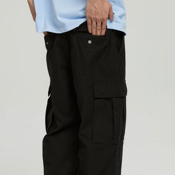 WASSUP Neat Flap Pocket Cargo Pants Korean Street Fashion Pants By WASSUP Shop Online at OH Vault