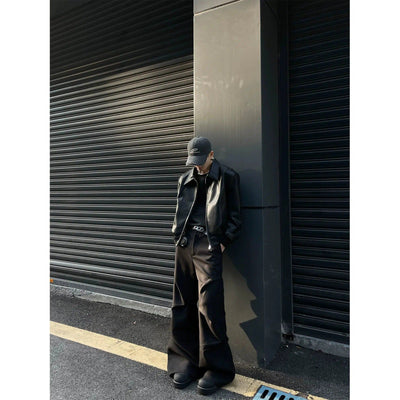 Side Folds Versatile Pants Korean Street Fashion Pants By MaxDstr Shop Online at OH Vault