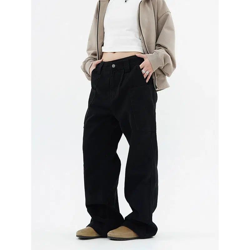 Wash Oversized Pocket Pants Korean Street Fashion Pants By Made Extreme Shop Online at OH Vault
