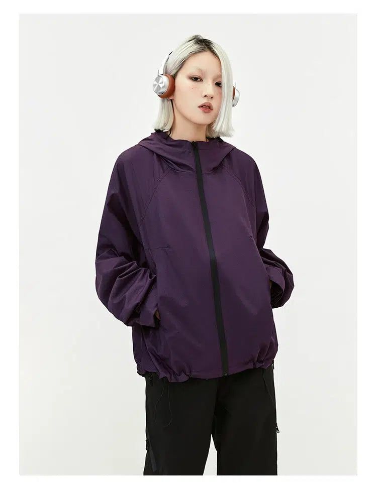 Plain Hooded Mountaineering Jacket Korean Street Fashion Jacket By Made Extreme Shop Online at OH Vault