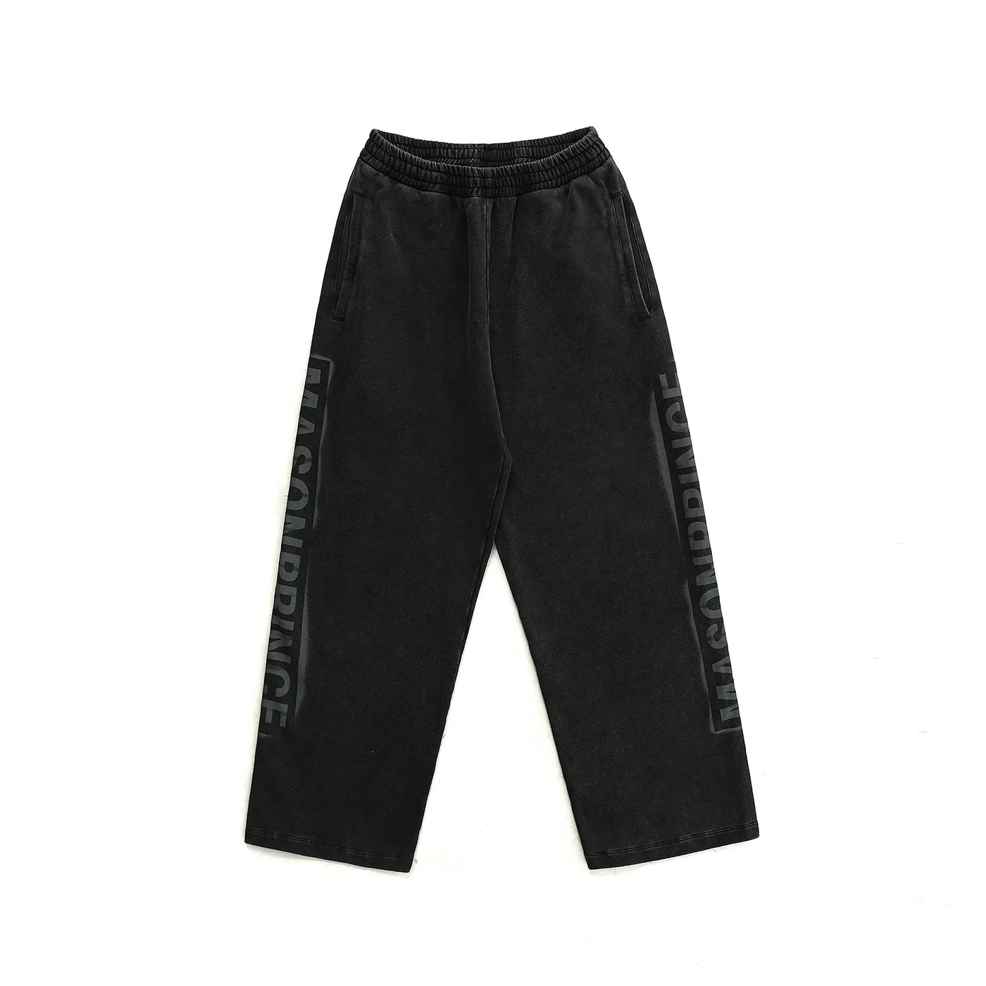 Side Logo Stamp Sweatpants Korean Street Fashion Pants By Mason Prince Shop Online at OH Vault