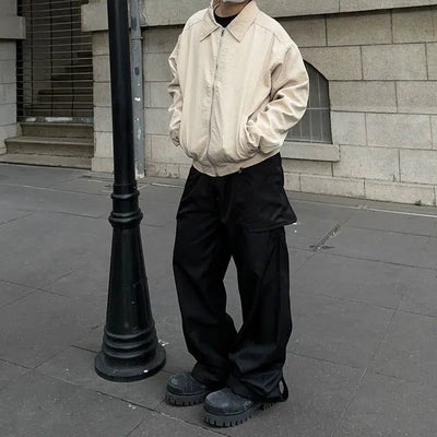 Plain Oversized Pocket Cargo Pants Korean Street Fashion Pants By FATE Shop Online at OH Vault