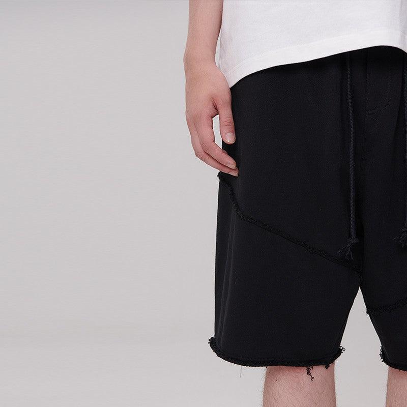Distressed Loose Comfy Shorts Korean Street Fashion Shorts By Lost CTRL Shop Online at OH Vault
