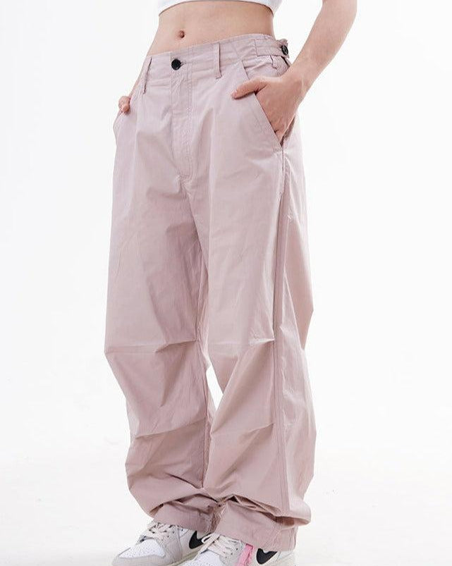 Made Extreme Solid Slant Pocket Wide Leg Pants Korean Street Fashion Pants By Made Extreme Shop Online at OH Vault