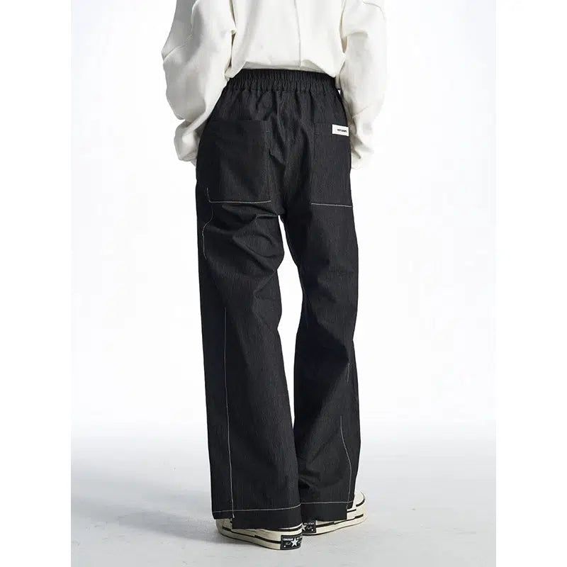 Gartered Bootcut Comfty Jeans Korean Street Fashion Jeans By 11St Crops Shop Online at OH Vault