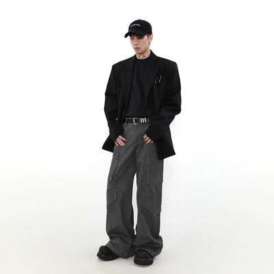 Metallic Single-Breasted Blazer Korean Street Fashion Blazer By Mr Nearly Shop Online at OH Vault