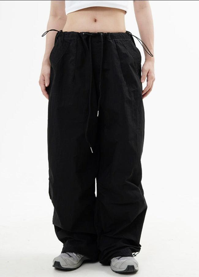 Drawstring Parachute Style Pants