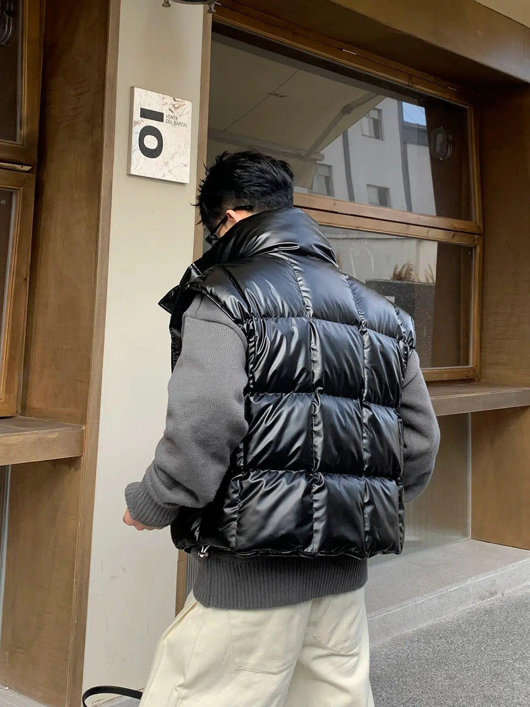 ひ*ん様 LIDNM WOOL DOBBY PUFFER VEST Western Super Puffer Vest - Black | Levi's® US
