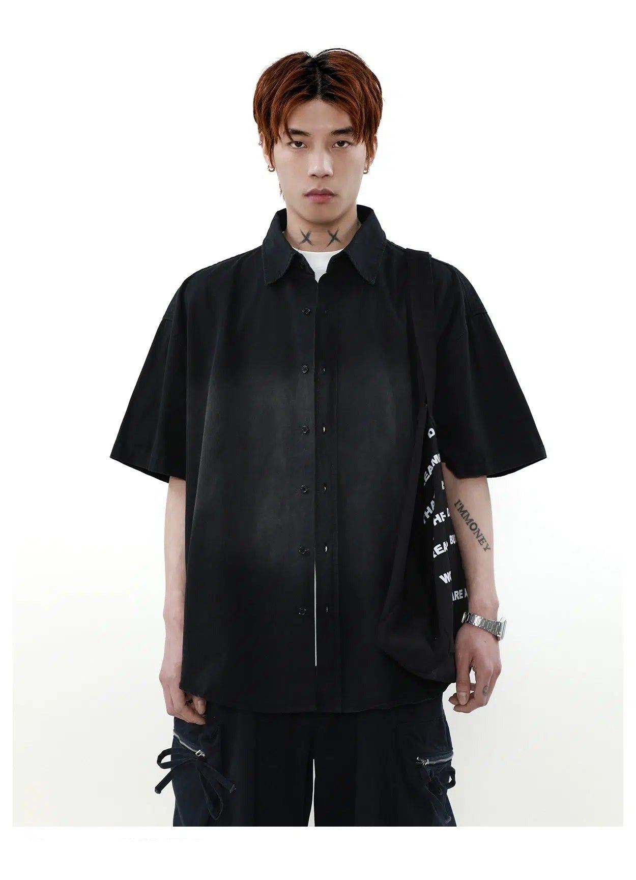 Basic Gradient Washed Shirt Korean Street Fashion Shirt By Mr Nearly Shop Online at OH Vault