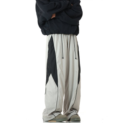 MEBXX Color Block Drawstring Track Pants Korean Street Fashion Pants By Made Extreme Shop Online at OH Vault