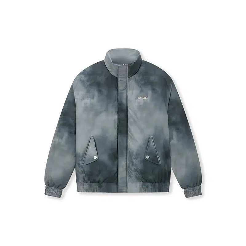 Smoke Washed Puffer Jacket Korean Street Fashion Jacket By Boneless Shop Online at OH Vault