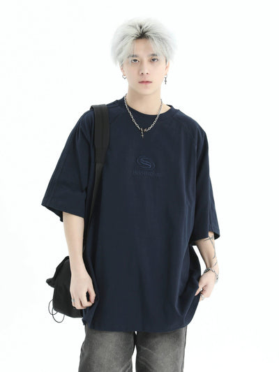 Relaxed Fit Casual T-Shirt Korean Street Fashion T-Shirt By INS Korea Shop Online at OH Vault