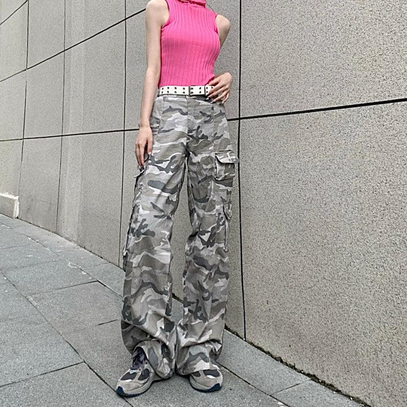 Made Extreme Camouflage Pattern Cargo Pants Korean Street Fashion Pants By Made Extreme Shop Online at OH Vault