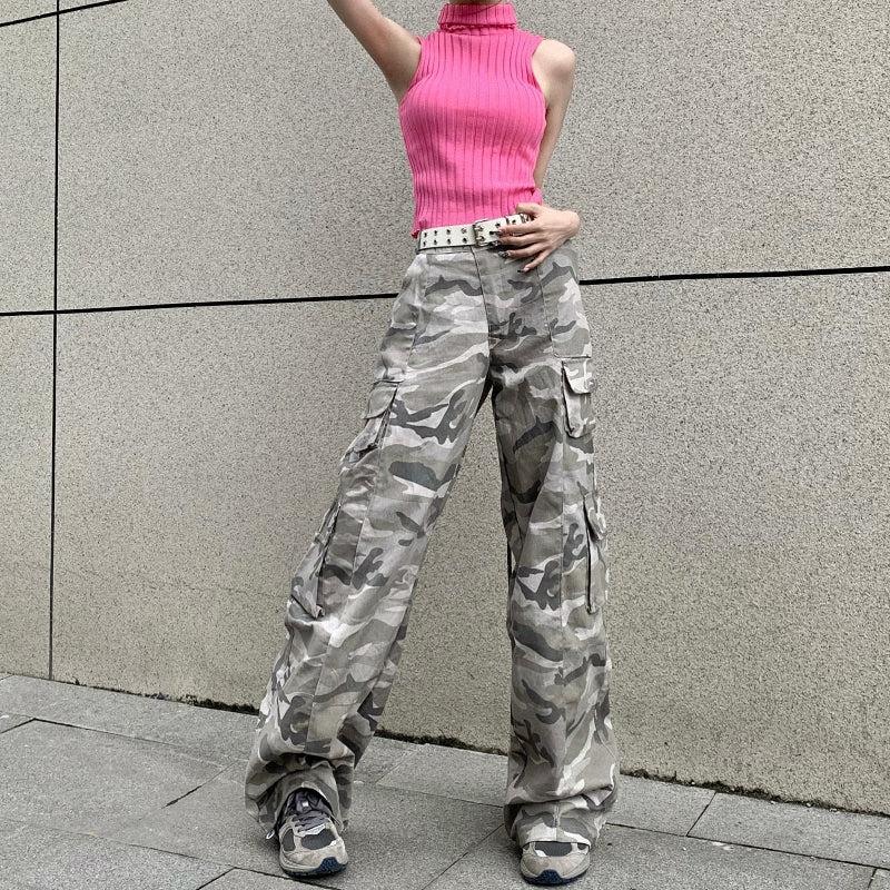 Made Extreme Camouflage Pattern Cargo Pants Korean Street Fashion Pants By Made Extreme Shop Online at OH Vault
