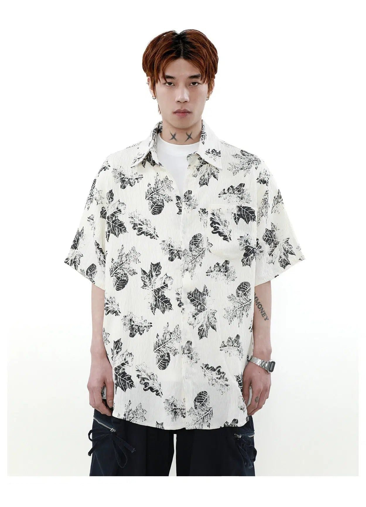 Casual Hawaiian Style Shirt Korean Street Fashion Shirt By Mr Nearly Shop Online at OH Vault