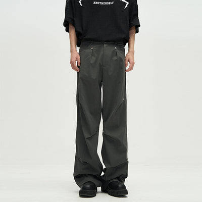 Metal Buttoned Pants Korean Street Fashion Pants By 77Flight Shop Online at OH Vault