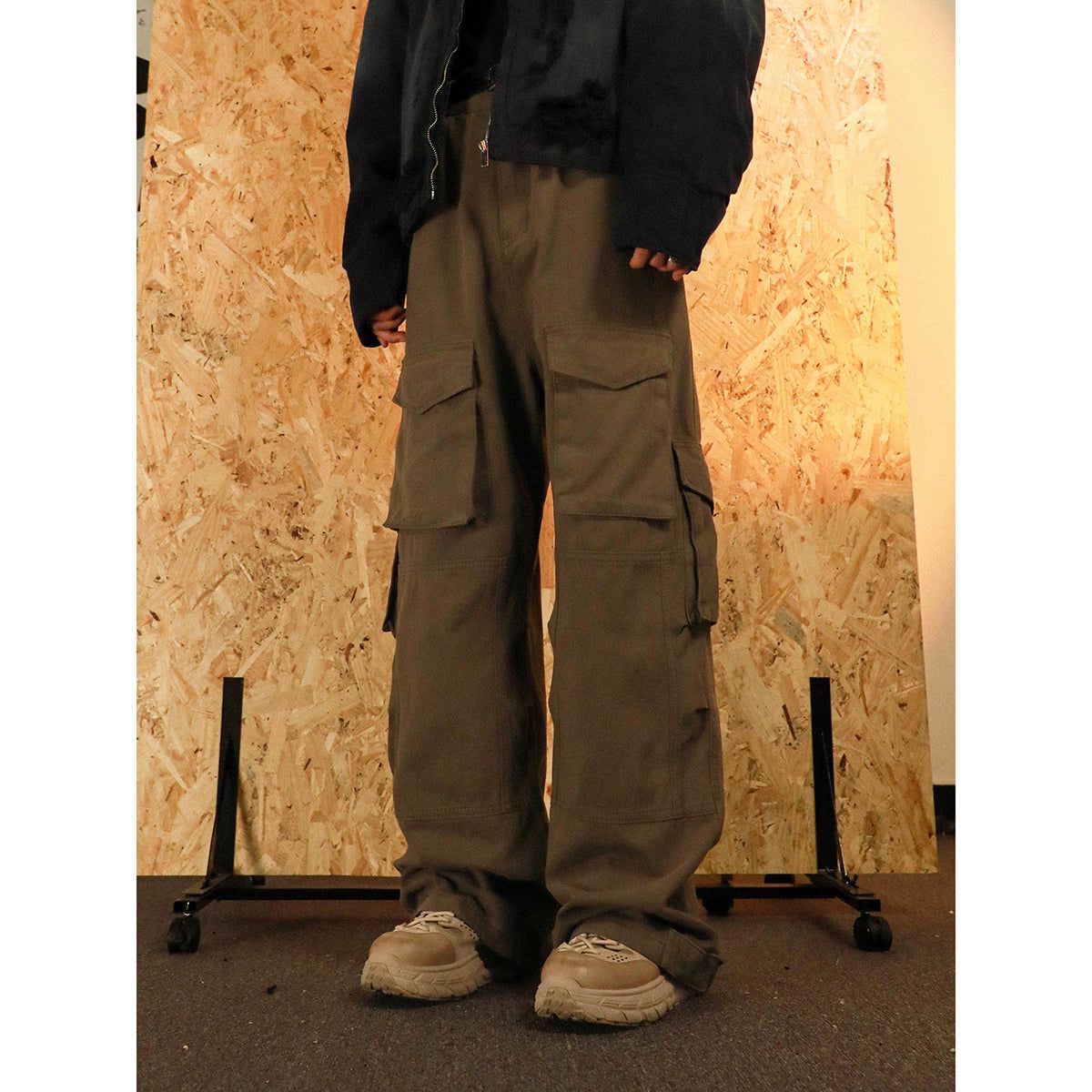 Wash Flap Pocket Cargo Pants Korean Street Fashion Pants By Mr Nearly Shop Online at OH Vault
