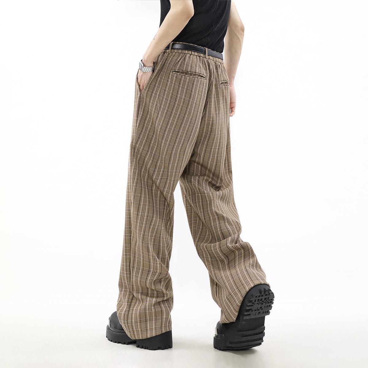Mr Nearly Classic Plaid Slant Pocket Pants Korean Street Fashion Pants By Mr Nearly Shop Online at OH Vault