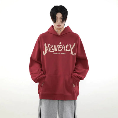 Logo Print Comfty Fit Hoodie Korean Street Fashion Hoodie By Mr Nearly Shop Online at OH Vault