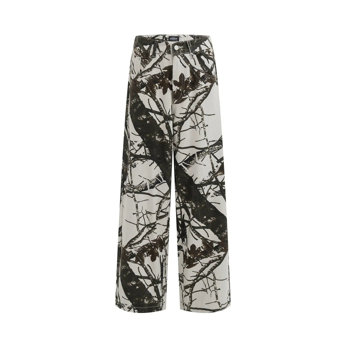 Retro Camouflage Straight Pants Korean Street Fashion Pants By Blacklists Shop Online at OH Vault