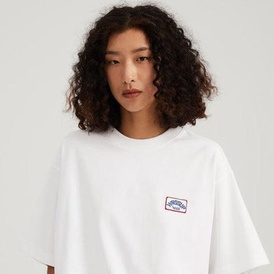 Logo Patch Casual T-Shirt Korean Street Fashion T-Shirt By WASSUP Shop Online at OH Vault