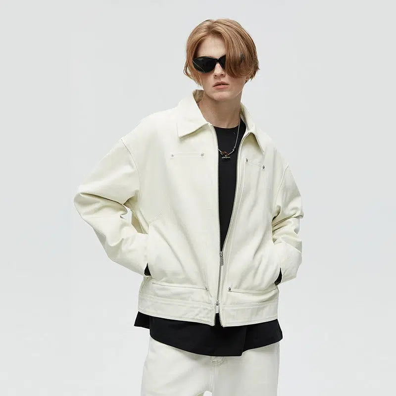 Two Zipper Ends Classic Jacket Korean Street Fashion Jacket By Kreate Shop Online at OH Vault