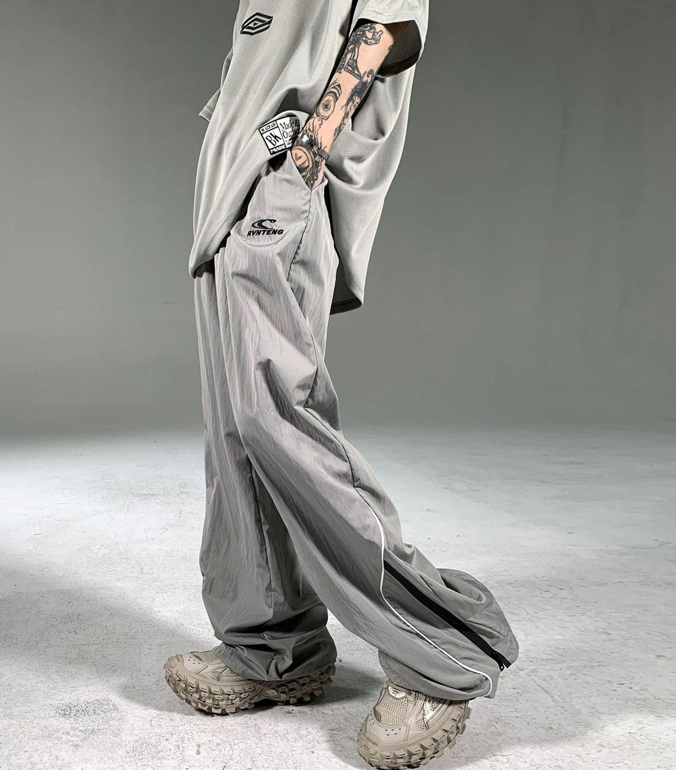 Casual Drawstring Track Pants Korean Street Fashion Pants By Ash Dark Shop Online at OH Vault