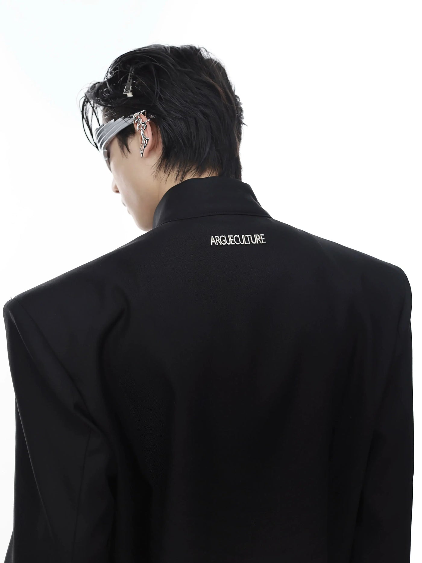 Shoulder Metal Link Zipped Jacket Korean Street Fashion Jacket By Argue Culture Shop Online at OH Vault