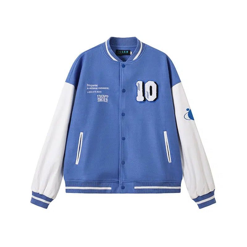 Wool Buttoned Varsity Jacket Korean Street Fashion Jacket By Donsmoke Shop Online at OH Vault