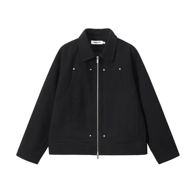 Kreate Two Zipper Ends Classic Jacket Korean Street Fashion Jacket By Kreate Shop Online at OH Vault