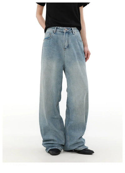 High Waisted Light Wash Jeans Korean Street Fashion Jeans By Mr Nearly Shop Online at OH Vault