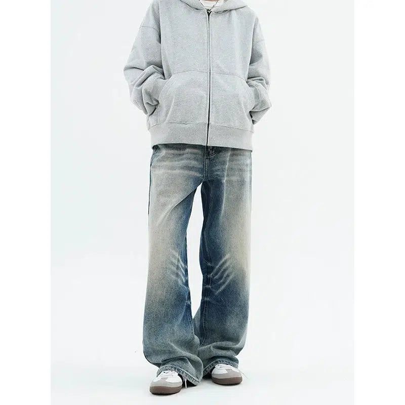 Faded Gradient Whiskers Jeans Korean Street Fashion Jeans By Made Extreme Shop Online at OH Vault
