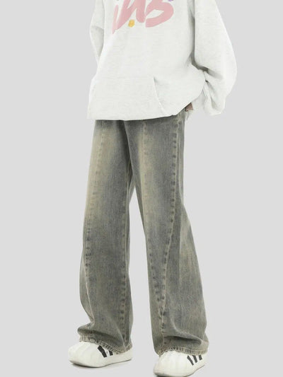 Washed Bootcut Regular Jeans Korean Street Fashion Jeans By INS Korea Shop Online at OH Vault