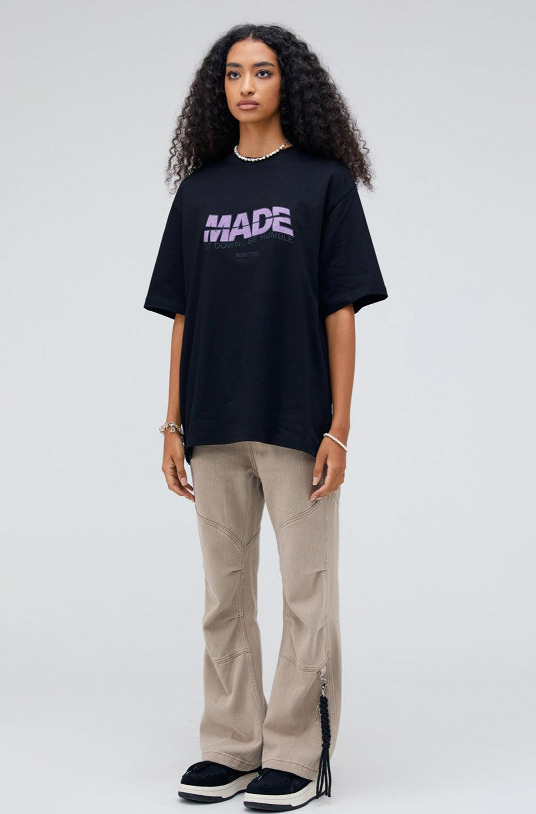 Slogan Lettering T-Shirt Korean Street Fashion T-Shirt By Made Extreme Shop Online at OH Vault