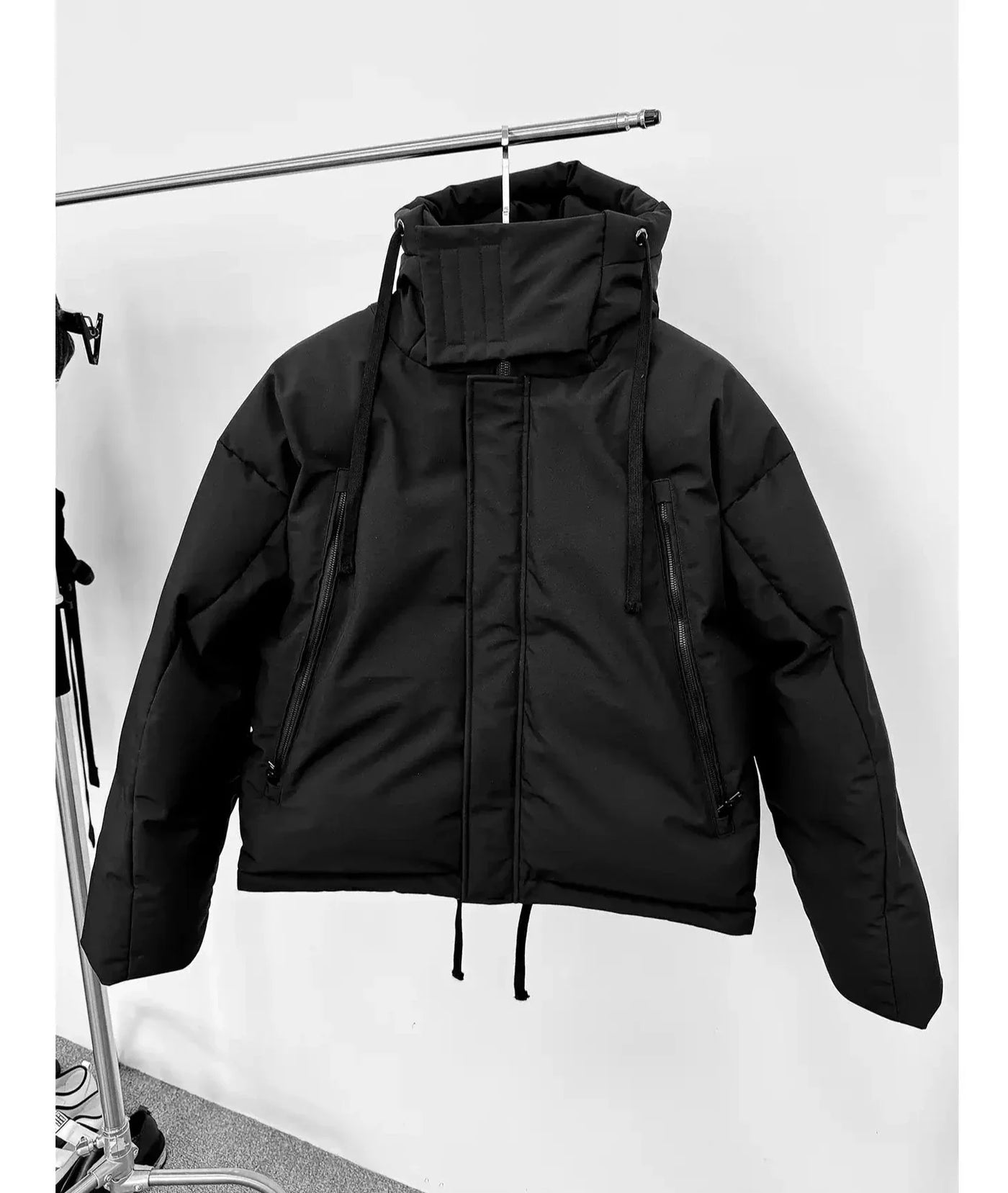 Multi-Zip and Strings Puffer Jacket Korean Street Fashion Jacket By Terra Incognita Shop Online at OH Vault