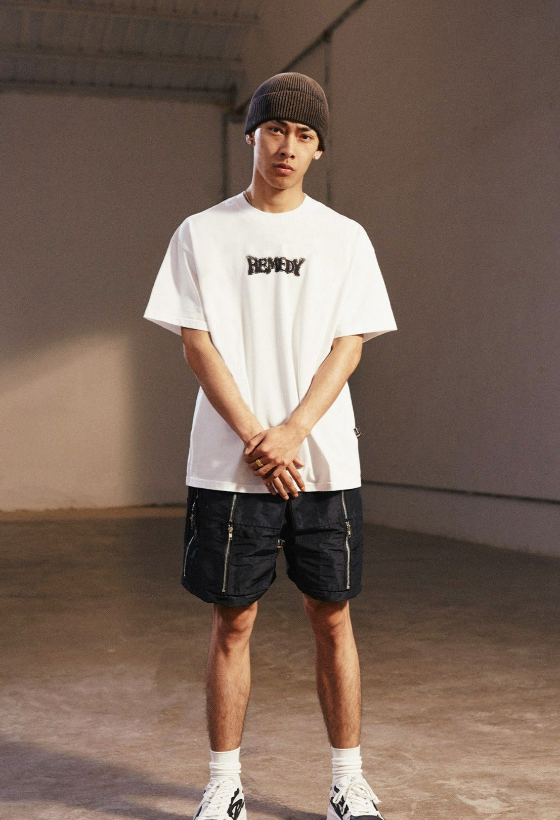 Double Sided Zip Cargo Shorts Korean Street Fashion Shorts By Remedy Shop Online at OH Vault