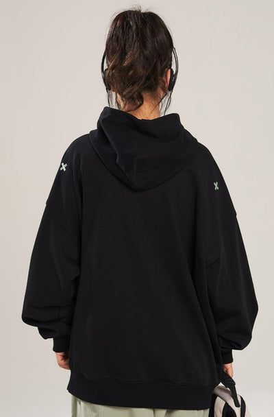 Casual Stitched Logo Sports Hoodie Korean Street Fashion Hoodie By New Start Shop Online at OH Vault
