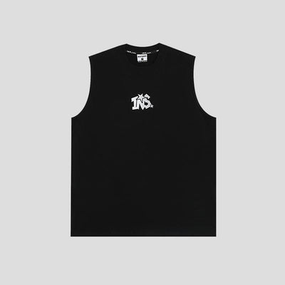 Basic Logo Embroidery & Star Tank Top Korean Street Fashion Tank Top By INS Korea Shop Online at OH Vault