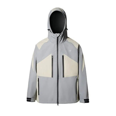 Contrast Blocks Zipped Jacket Korean Street Fashion Jacket By CATSSTAC Shop Online at OH Vault