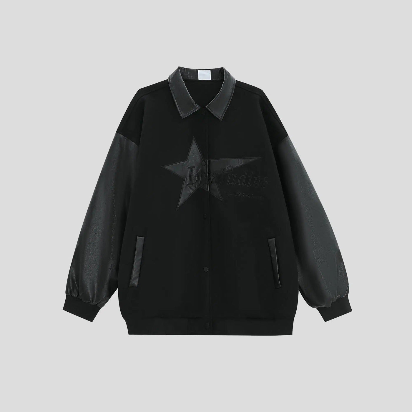 Star Logo Splice Jacket Korean Street Fashion Jacket By INS Korea Shop Online at OH Vault