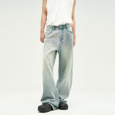 Vintage Wide Leg Jeans Korean Street Fashion Jeans By 77Flight Shop Online at OH Vault