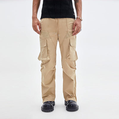 Made Extreme Drawstring Pleats Cargo Style Pants Korean Street Fashion Pants By Made Extreme Shop Online at OH Vault