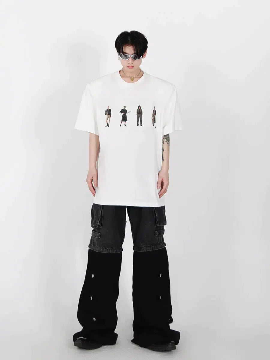 Argue Culture Distanced People Graphic T-Shirt Korean Street Fashion T-Shirt By Argue Culture Shop Online at OH Vault