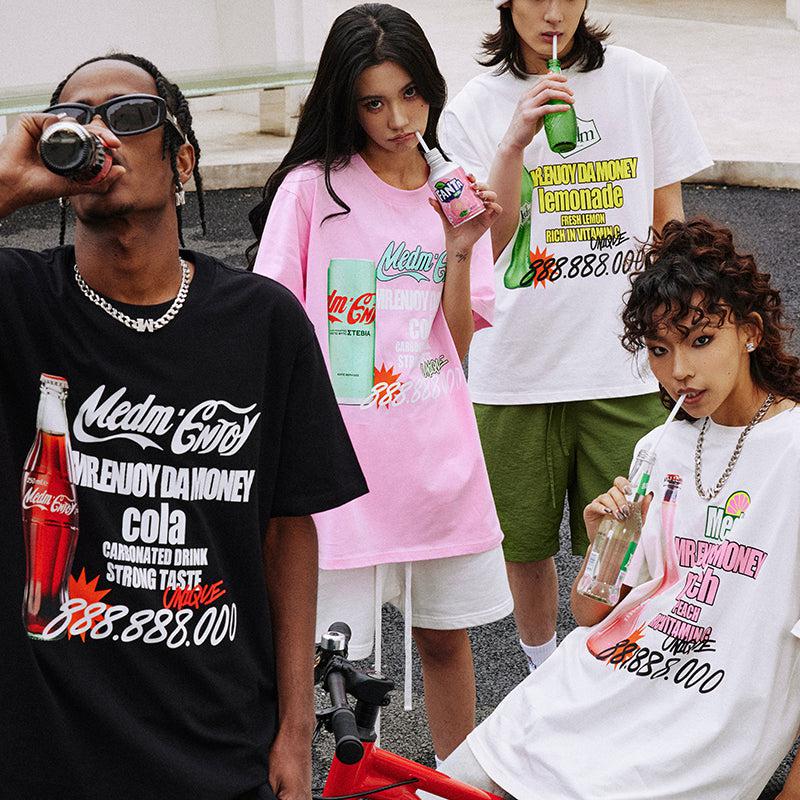 Soda Graphic T-Shirt Korean Street Fashion T-Shirt By Mr Enjoy Da Money Shop Online at OH Vault