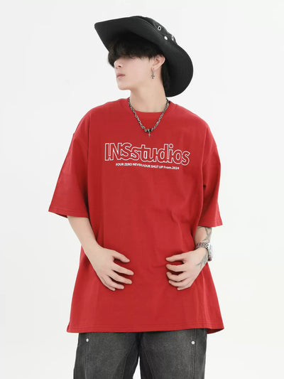 Versatile Regular Fit T-Shirt Korean Street Fashion T-Shirt By INS Korea Shop Online at OH Vault