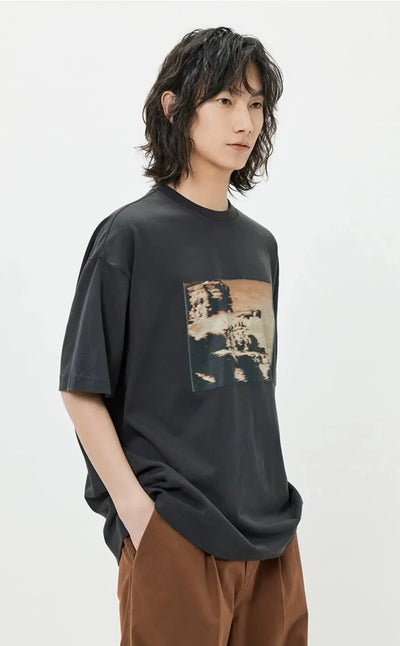 Printed Graphic Vintage T-Shirt Korean Street Fashion T-Shirt By Opicloth Shop Online at OH Vault