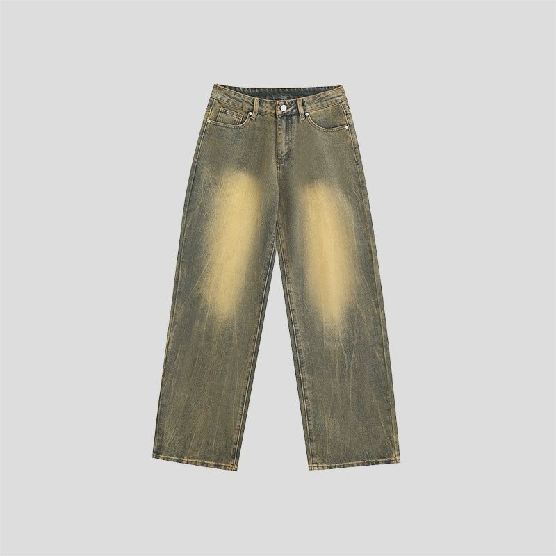 Faded Vintage Bootcut Jeans Korean Street Fashion Jeans By INS Korea Shop Online at OH Vault
