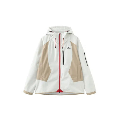 Contrast Zipped Hooded Jacket Korean Street Fashion Jacket By UMAMIISM Shop Online at OH Vault