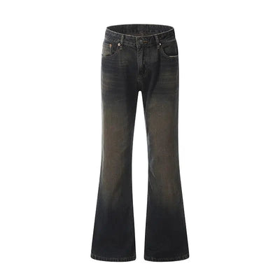 Mid-Waisted Wash Bootcut Jeans Korean Street Fashion Jeans By Mr Nearly Shop Online at OH Vault